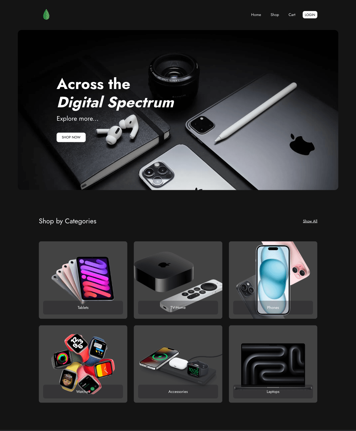 E-commerce Platform with CMS — Full-Stack Developer project screenshot